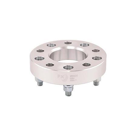 5 X 127 Mm/ 5 X 5.00" Bolt Pattern, 1.25"Thickness, 78.10 Mm Hub Size, Silver