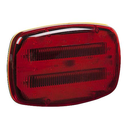 Battery Operated LED Magnetic Warning Lamp - Red