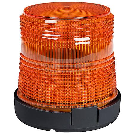 Compact LED Beacons, Amber, LED Class I, Compact Base, Permanent Mount