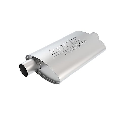 T-304 Ss, 9.5"W X 4" H Case, Single 2.5"Center Inlet, Single 2.5"Offset Outlet