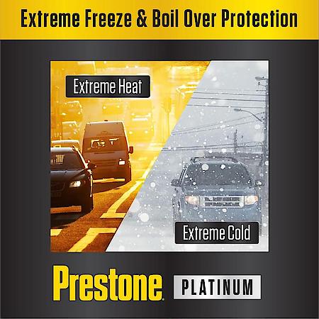 Antifreeze and Coolant: 50/50 Ready-to-Use, Universal Platinum, 1 Gallon