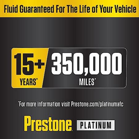 Antifreeze and Coolant: 50/50 Ready-to-Use, Universal Platinum, 1 Gallon