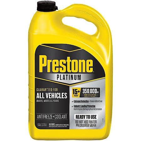 Antifreeze and Coolant: 50/50 Ready-to-Use, Universal Platinum, 1 Gallon