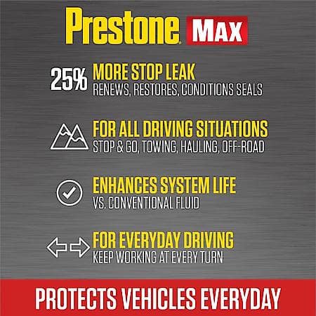 MAX Power Steering Fluid: Asian Vehicles, With Stop Leak, Restores Seals, 100k miles, 12 oz.