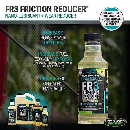 FR3 Friction Reducer: Nano Lubricant + Wear Protection, 16 oz