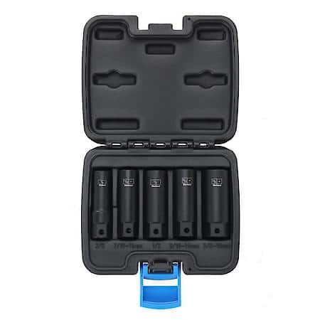 3/8 in. Drive Deep Bolt Extractor Set: Removes Stripped Fasteners