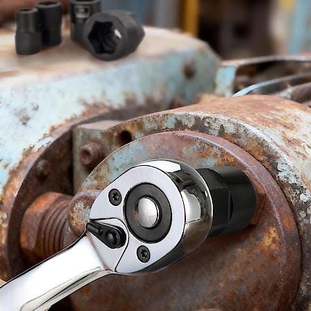 3/8 in. Drive Bolt Extractor Set: Removes Stripped and Damaged Fasteners, 5┬┐Piece