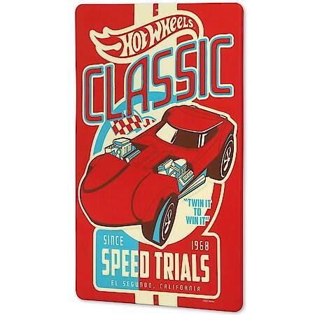 Hot Wheels Classic Speed Trials - Embossed Metal Sign
