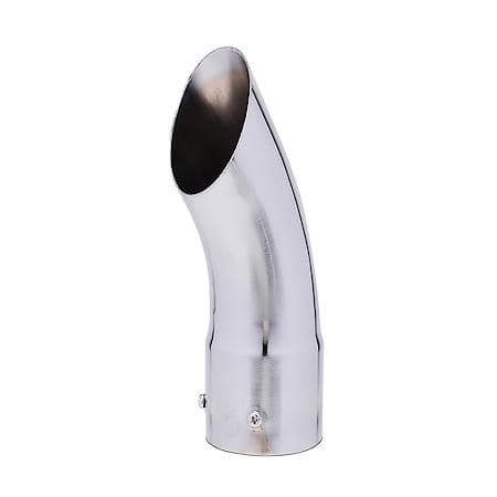 Chrome Plated Exhaust Tip: Universal, 2.25" ID x 2.5" OD x 8.25" L