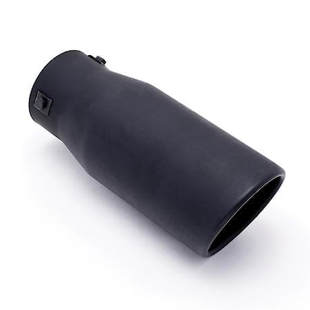 Black Stainless Steel Exhaust Tip: Universal, 2.875" ID x 3.75" OD x 9" L