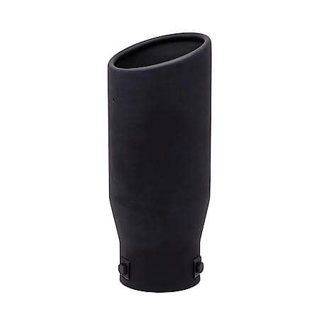 Black Stainless Steel Exhaust Tip: Universal, 2.875" ID x 3.75" OD x 9" L
