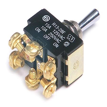 Switch, 15 Amp, 6 Screw, Position: On/Off/On, Style: Non-Self-Centering