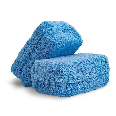 Blue Premium Grade Microfiber Applicators, 4 in. x 6 in., Pack of 2