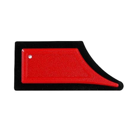 Pet Hair Remover, Red ABS, 6" x 2.75", Soft & Resuable Silicone, Clean Edges w/ Scratching, 1 Pack