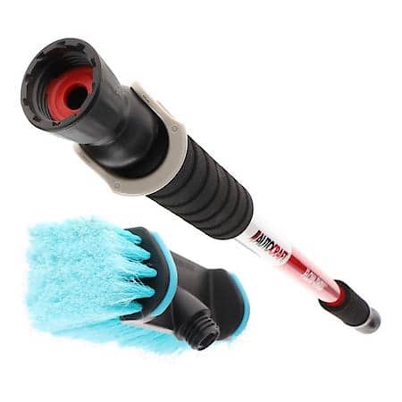 10" Flow-Thru Vehicle Wash Brush : Extendable Wash Brush