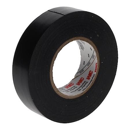 3M Temflex Vinyl Electrical Tape 175, Blk, 3/4 in x 60 ft (19 mm x 18 m), 7 mil