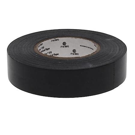 3M Temflex Vinyl Electrical Tape 175, Blk, 3/4 in x 60 ft (19 mm x 18 m), 7 mil