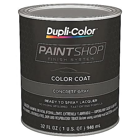 Dupli-Color, Paint Shop Finish System, Concrete Gray, 1-qt