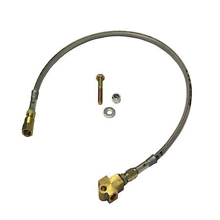 Braided Stainless Steel Hose, Use With 3 Inch To 4 Inch Lift, Single