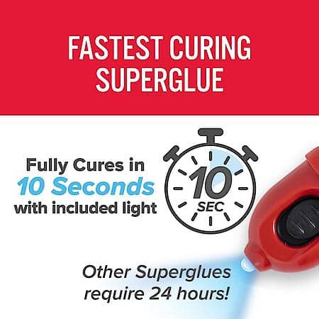 SUPERWELD LIGHT ACTIVATED INSTANT GLUE