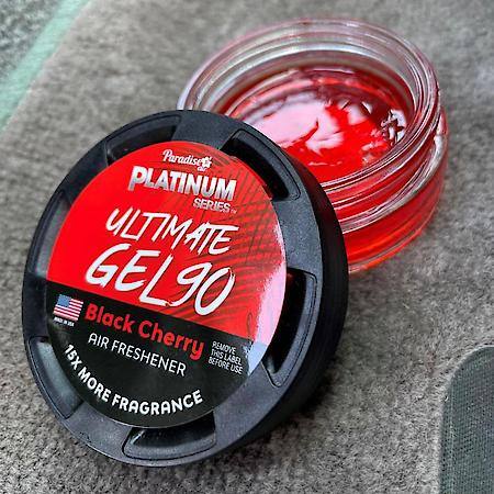 Platinum Series Ultimate Gel 90 Glass Jar Air Freshener: Cherry Scent, 1 Oz