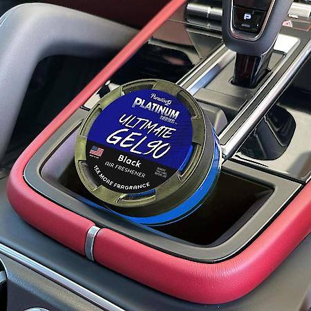 Platinum Series Ultimate Gel 90 Glass Jar Air Freshener: Black Scent, 1 Oz