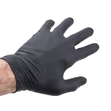 Black Nitrile Disposable Gloves: 5 Mil, Latex & Powder Free, Medium, 100 Count