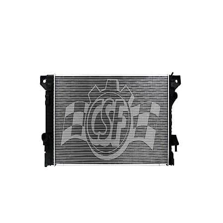 34.75"L X 17-11/16"W X 1.25"D Core, Crossflow, 1Row, Aluminum Core/Plastic Tanks