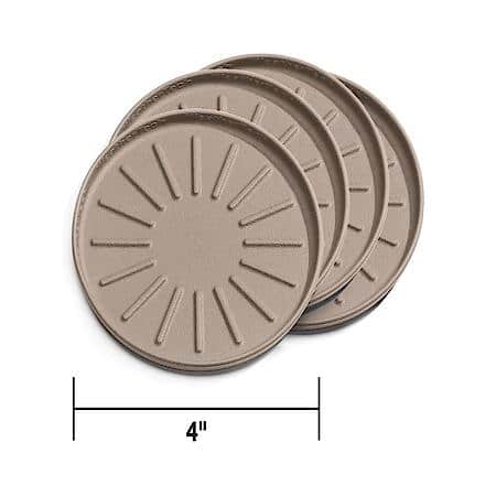 4 Inch Round, Terra Cotta, Set Of 4
