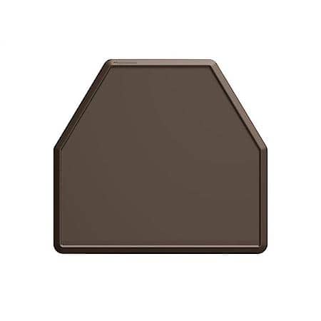 40" X 44" Angled, Brown, Single