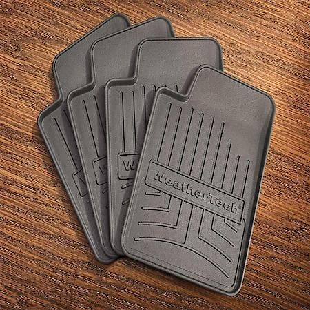 Floor Liner Shaped, Black, Without Coaster Holder, Set Of 4