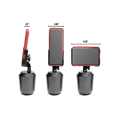 For Xl Sized Cell Phones Measuring 2-7/8" To 6-3/4"W, 0.57"D, Black