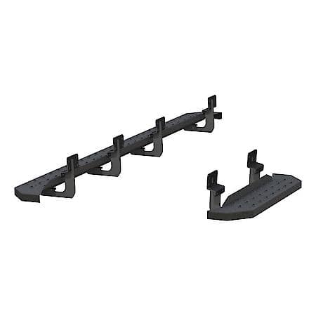 RidgeStep 6-1/2" x 96", 36" Black Steel Running Boards, Select Ford Transit