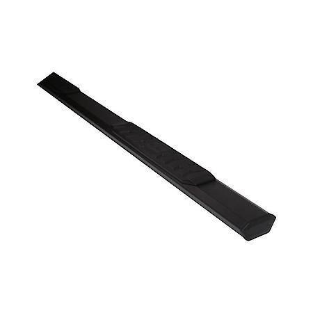 4.5"Hexagonal Straight, Powder Coat Titanium Black Aluminum, Rocker Panel Mount