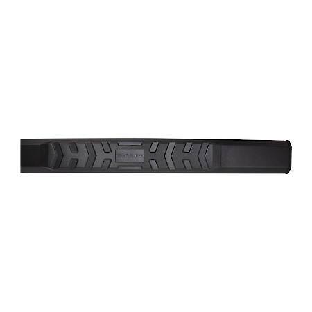 4.5"Hexagonal Straight, Powder Coat Titanium Black Aluminum, Rocker Panel Mount
