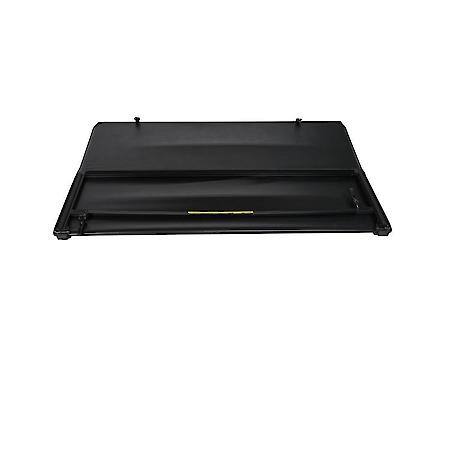 Soft Tri-Fold, Tailgate Handle Lock, Black Vinyl With Aluminum Rails