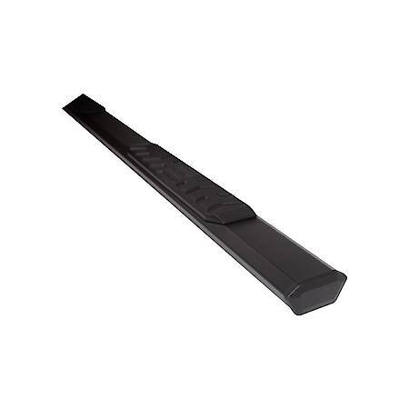 With Step Pads, 4.5"Hexagonal Straight, Powder Coated, Titanium Black, Aluminum