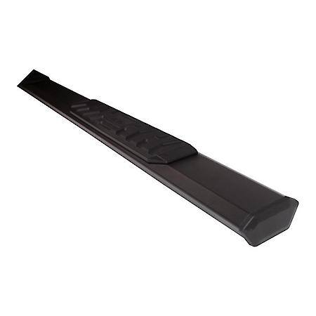 With Step Pads, 4.5"Hexagonal Straight, Powder Coated, Titanium Black, Aluminum