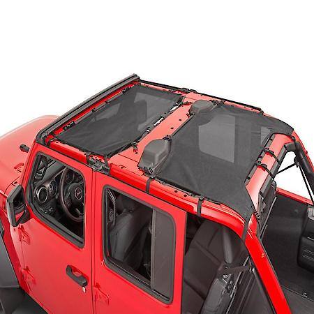 Mesh, Black, Secures To Windshield/ Roll Bar, Fits With Factory Hard/ Soft Top