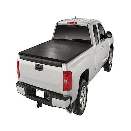 Soft Folding, 2 Folds/3 Panels, Lockable Using Tailgate Handle Lock, Black Vinyl