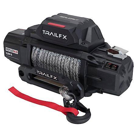 Vehicle Mount, Vehicle Recovery Winch, 12V, 9500Lb Line Pull, 94'Synthetic Rope