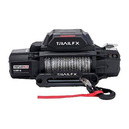 Vehicle Mount, Vehicle Recovery Winch, 12V, 9500Lb Line Pull, 94'Synthetic Rope