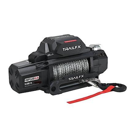 Vehicle Mount, Vehicle Recovery Winch, 12V, 9500Lb Line Pull, 94'Synthetic Rope
