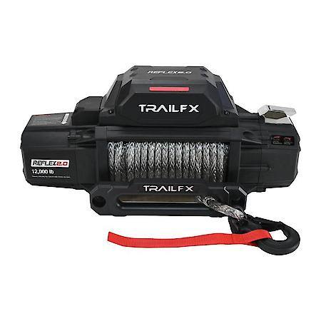 Vehicle Mount, Vehicle Recovery Winch, 12V, 12000Lb Line Pull, 94'Synthetic Rope