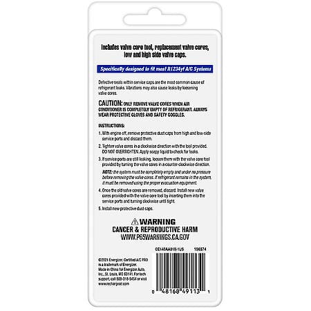 R-1234yf Auto AC Service Port Repair Kit