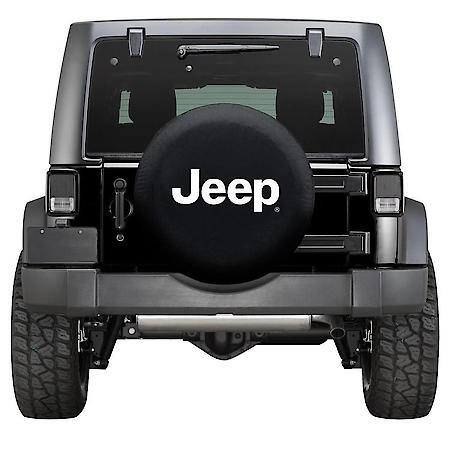 Spare Tire Cover, Jeep: Premium Jeep Tire Cover, Black with White Lettering