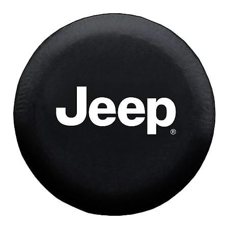 Spare Tire Cover, Jeep: Premium Jeep Tire Cover, Black with White Lettering