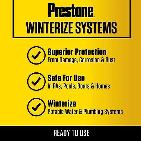 Antifreeze and Coolant: Concentrate, Waterline/RV, Protects Against Corrosion and Rust, 1 Gallon