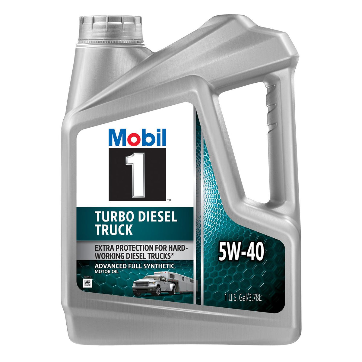 Mobil 1 Turbo Diesel Truck Full Synthetic 5W-40 Motor Oil 4 Quart 127097