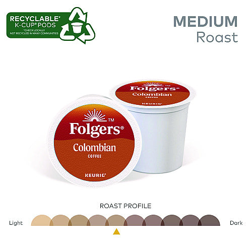Folgers 100% Colombian Coffee K-Cups, 24/Box